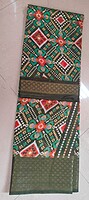 COTTON ZARI BORDER SAREE WITH BLOUSE - Green COTTON ZARI BORDER SAREE WITH BLOUSE - Green