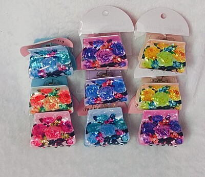 3Pcs Claw Clips Multicolor Acrylic Material Medium Size Hair Clip for Women