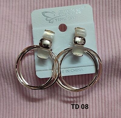 Gold Plated Modern & Fashionable Lightweight Simple Stud Earrings- Perfect for Office & Smart Casual Wear for Girls