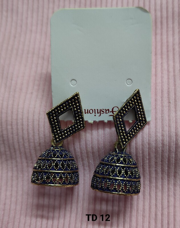 Oxidized Collection Silver & Antique Gold Toned Artistic Jhumka Earrings for Women & Girls, Perfect for Any Occasion Oxidized Collection Silver & Antique Gold Toned Artistic Jhumka Earrings for Women & Girls, Perfect for Any Occasion