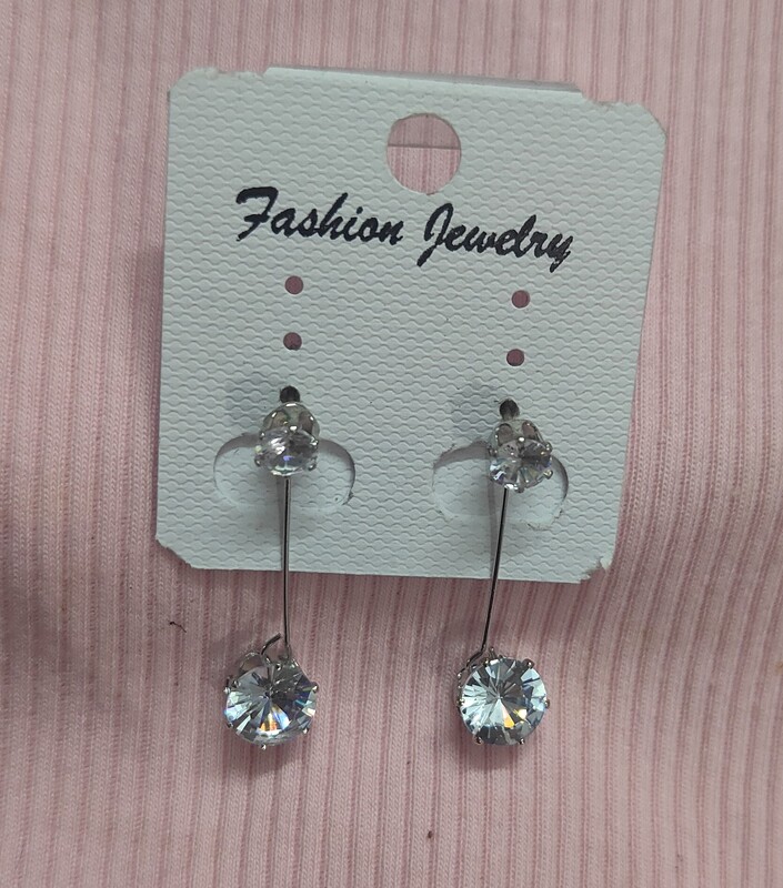 White Stone Drop Earrings for Women White Stone Drop Earrings for Women