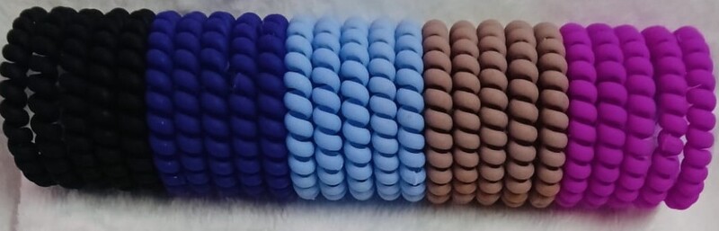 Z Telephone Wire Hairband Style Spiral Ponytail Elastic Tie Rubber Bands Accessories for Girls and Women Hair Ring Flexible Phone Cord Bands Random Colour (Pack of 2) Z Telephone Wire Hairband Style Spiral Ponytail Elastic Tie Rubber Bands Accessories for Girls and Women Hair Ring Flexible Phone Cord Bands Random Colour (Pack of 2)