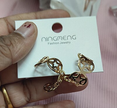 Gold Half Hoop Earring which perfectly match with any outfits