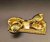 VARALAKSHMI Gold plated Kumkum Dabbi made of german silver (Gold Swan) (cleanable) VARALAKSHMI Gold plated Kumkum Dabbi made of german silver (Gold Swan) (cleanable)