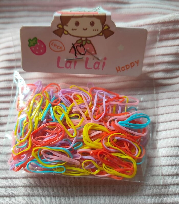 Rubberband for Unisex Daily Use, Colorful Disposable Hair (100pcs approx) Hair Band (Multicolor) Rubberband for Unisex Daily Use, Colorful Disposable Hair (100pcs approx) Hair Band (Multicolor)