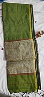 Handloom Silk Cotton Light Green Saree Handloom Silk Cotton Light Green Saree
