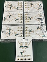 Mermaid Gold Chain Plated Necklace With Earrings for Women and Girls Mermaid Gold Chain Plated Necklace With Earrings for Women and Girls