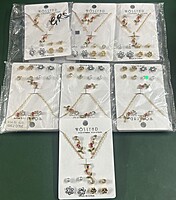 Rose Pendant Chain and Earrings Combo for the one who likes the light weight trendy collections Rose Pendant Chain and Earrings Combo for the one who likes the light weight trendy collections