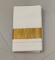 Plain Kerala Cotton saree