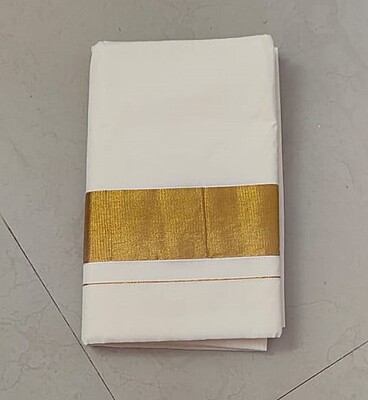 Plain Kerala Cotton saree