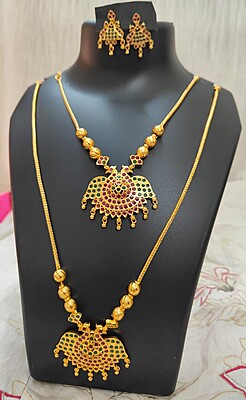 peaacock pendant combo set