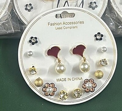 7 pair combo earrings perfect match for small girls and trendy college girls