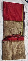 Handloom Bengal Cotton Saree - Red Handloom Bengal Cotton Saree - Red