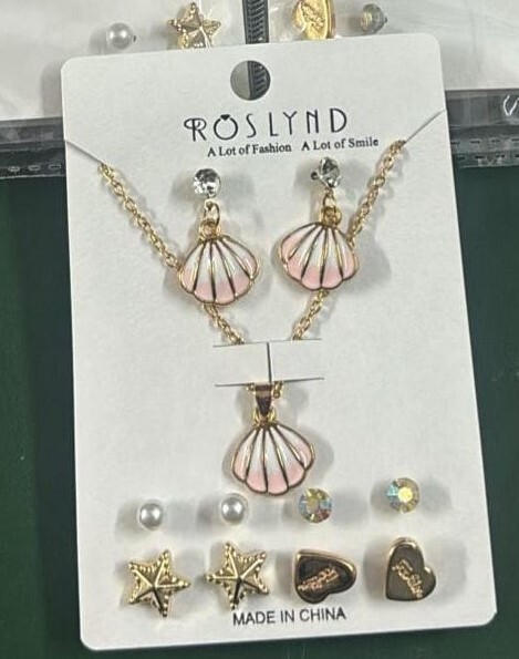 sea shell necklace and earrings for trendy small girls sea shell necklace and earrings for trendy small girls