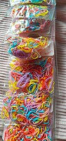 Rubberband for Unisex Daily Use, Colorful Disposable Hair (100pcs approx) Hair Band (Multicolor) Rubberband for Unisex Daily Use, Colorful Disposable Hair (100pcs approx) Hair Band (Multicolor)