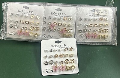 Latest Stylish 10 Pairs Combo Earrings for Women and Girls