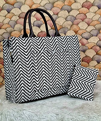 Large Tote Bag for Women Stylish Multipurpose Canvas Shoulder Handbag Durable For Shopping