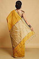 Bengal Handloom Silk Cotton Saree - Yellow Bengal Handloom Silk Cotton Saree - Yellow